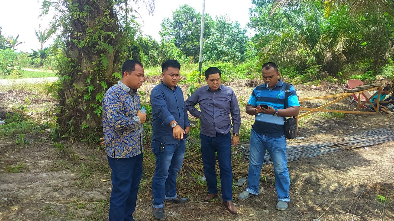 Faisal kawal pembangunan SMP Negeri 3 Pangkalan Kerinci