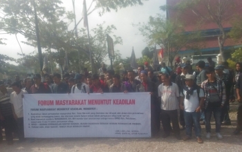 FMMK seruduki Kantor DPRD Pelalawan, Tuntut 146,5 Ha Lahan di Kembalikan