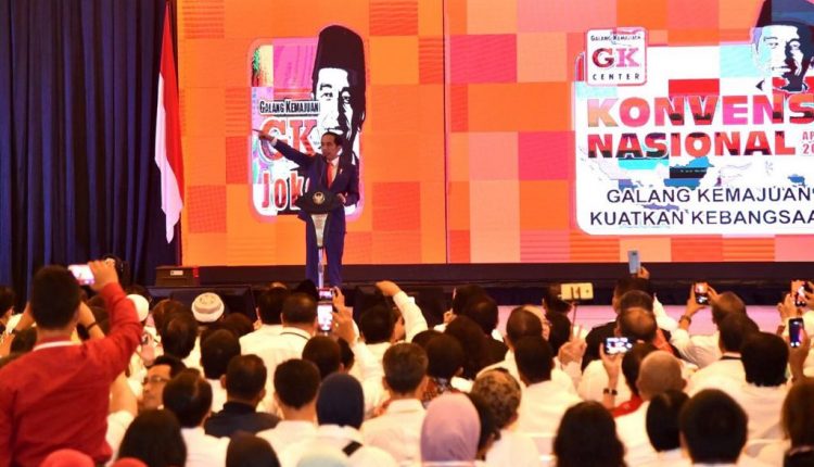 Pesan Jokowi ke Relawan: Yang Kita Punya Militansi Tenaga Dalam Sumber Foto : Teropong Senayan