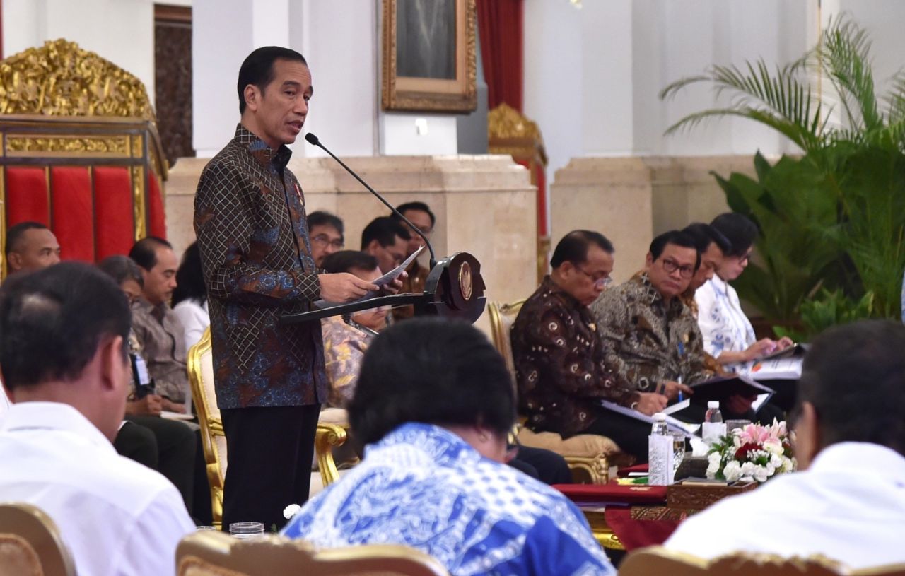 Setelah berhasil di Infrastruktur, APBN 2019 akan fokus pada investasi SDM Presiden Republik Indonesia Joko Widodo