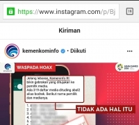Kemenkominfo : Postingan 319 Media yang Dituding Abal-Abal adalah HOAKS!