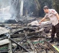 Lokalisasi di Pekanbaru terbakar, satu penghuni rumah tewas terpanggang