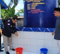 Hadiri Peresmian Sumur Bor di Siak, SAA Kesal Dituding Kampanye