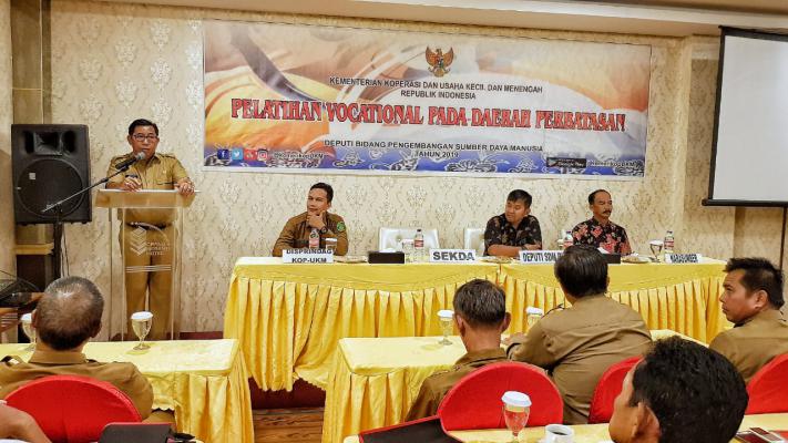 Sekda Meranti Resmikan Pelatihan, Beri Pengetahuan Para Pelaku UMKM Kembangkan Usaha