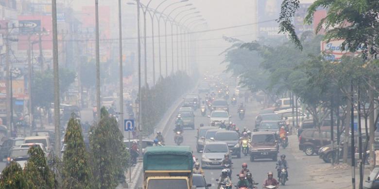Pekanbaru tetapkan status siaga darurat asap Sumber Gambar : Kompas (Net)