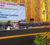 Dipimpin Ketua DPRD Sementara, Pimpinan Defenitif dan Susunan Lengkap Fraksi DPRD Pekanbaru 2019-2024 Terbentuk
