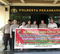 Kasih Natal, Polisi dan Konfederasi Buruh Kompak Santuni Panti Asuhan