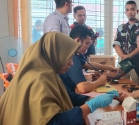 Peduli antar sesama, 50 Orang kader IPK Provinsi Riau lakukan Donor Darah