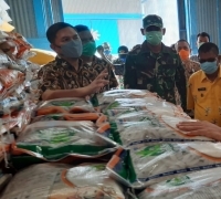 Bupati Asahan Sidak Ketersediaan Beras Di Gudang Bulog