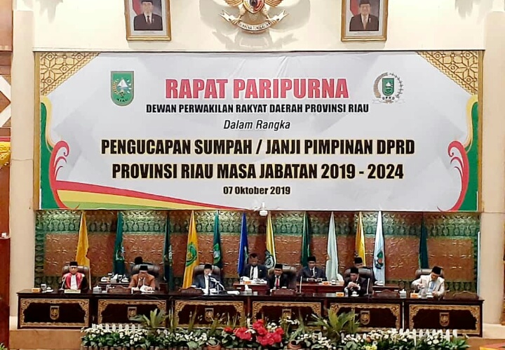 Setelah Resmi Dilantik, Pimpinan DPRD Provinsi Riau Kebut Agenda Ini