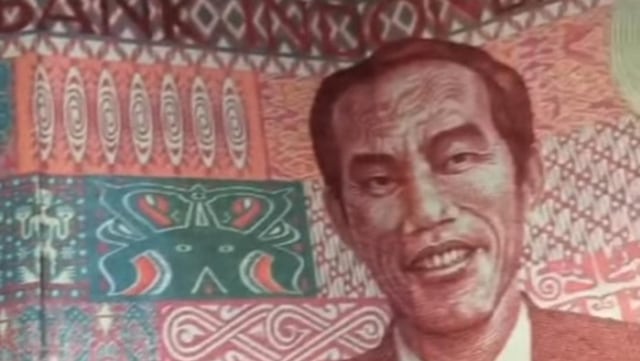 Uang bergambar Presiden Jokowi (Istimewa)))