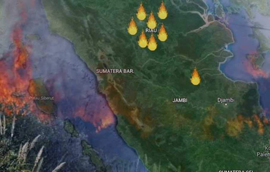 Memasuki Kemarau, Titik Panas Mulai Tersebar di Riau Ilustrasi (Istimewa)