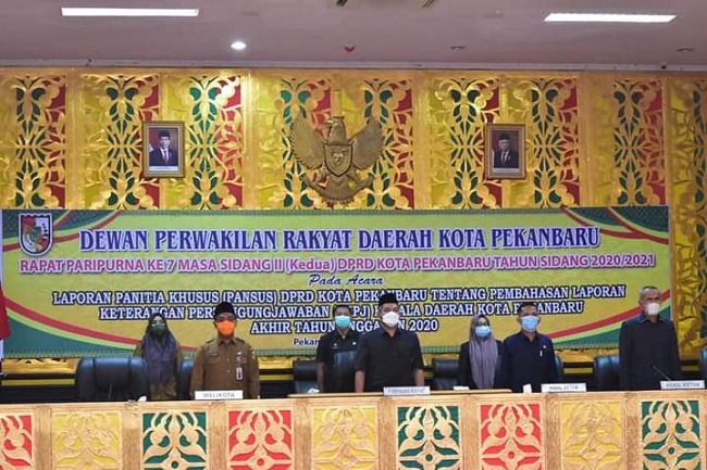 Paripurna LKPJ Kepala Daerah 2020, DPRD Pekanbaru Beri Beberapa Catatan