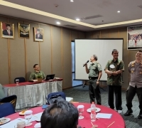 TNI-Polri Bersama Unsur Kepentingan Penanggulan Karhutla Ungkap Siap Bersinergi Atasi Karhutla Pelalawan