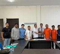 Sat Intelkam Polres Pelalawan Turut Mendorong Disnaker Dalam Menggelar FGD Antara Serikat Pekerja Inti Indosawit Subur Dengan Management PT. IIS
