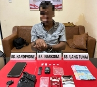 Narkoba di Simpan Dalam Kotak Rokok, Warga Penyasawan Diringkus Tim Ojoloyo