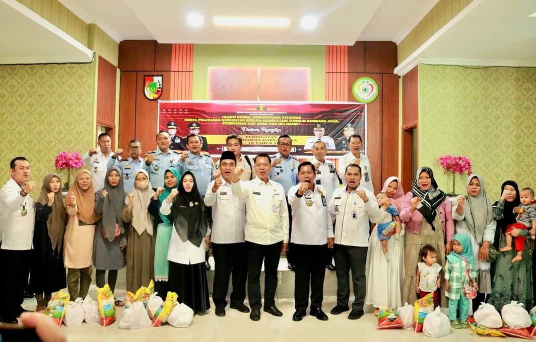 Bantu Asupan Gizi Anak Stunting, Sekdako Pekanbaru Indra Pomi Apresiasi ke Kanwil Kemenkumham