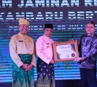 Pj Wako Pekanbaru Bersama Sekdako Luncurkan Program Jaminan Kesehatan Pekanbaru Bertuah