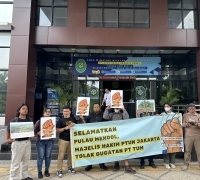 Masyarakat Pulau Mendol Lakukan Aksi Unjuk Rasa, Desak Majelis Hakim PTUN Jakarta Tolak Gugatan PT TUM