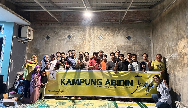 Ridho Ikhsan Sambangi Pemuda Kampung Abidin Jagok