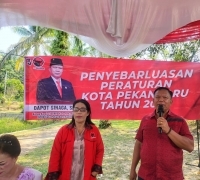 Dapot Sinaga Laksanakan Penyebarluasan Perda Retribusi Sampah