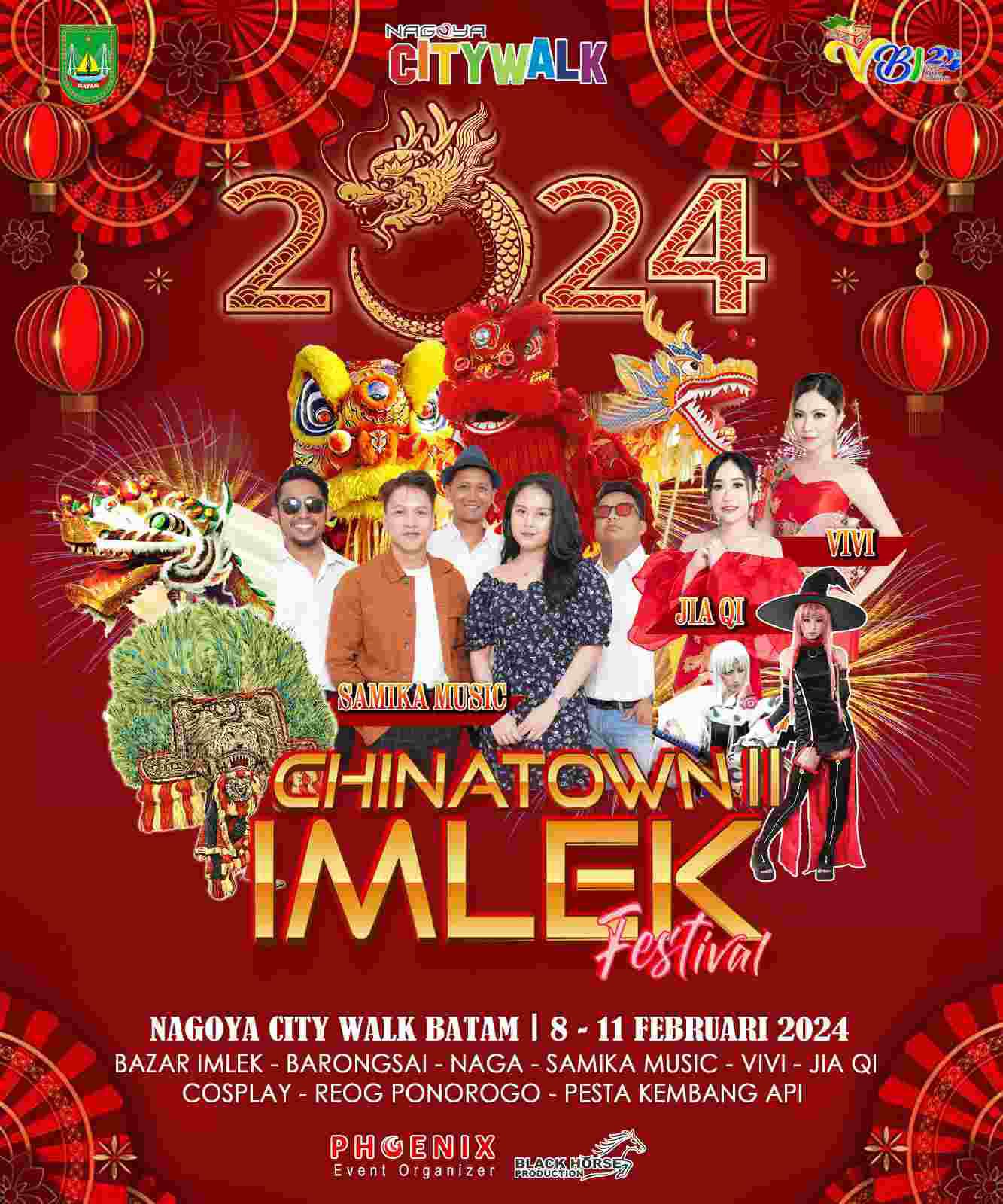 Penuh Hiburan, Chinatown Imlek Festival Digelar Selama Empat Hari Berturut-turut