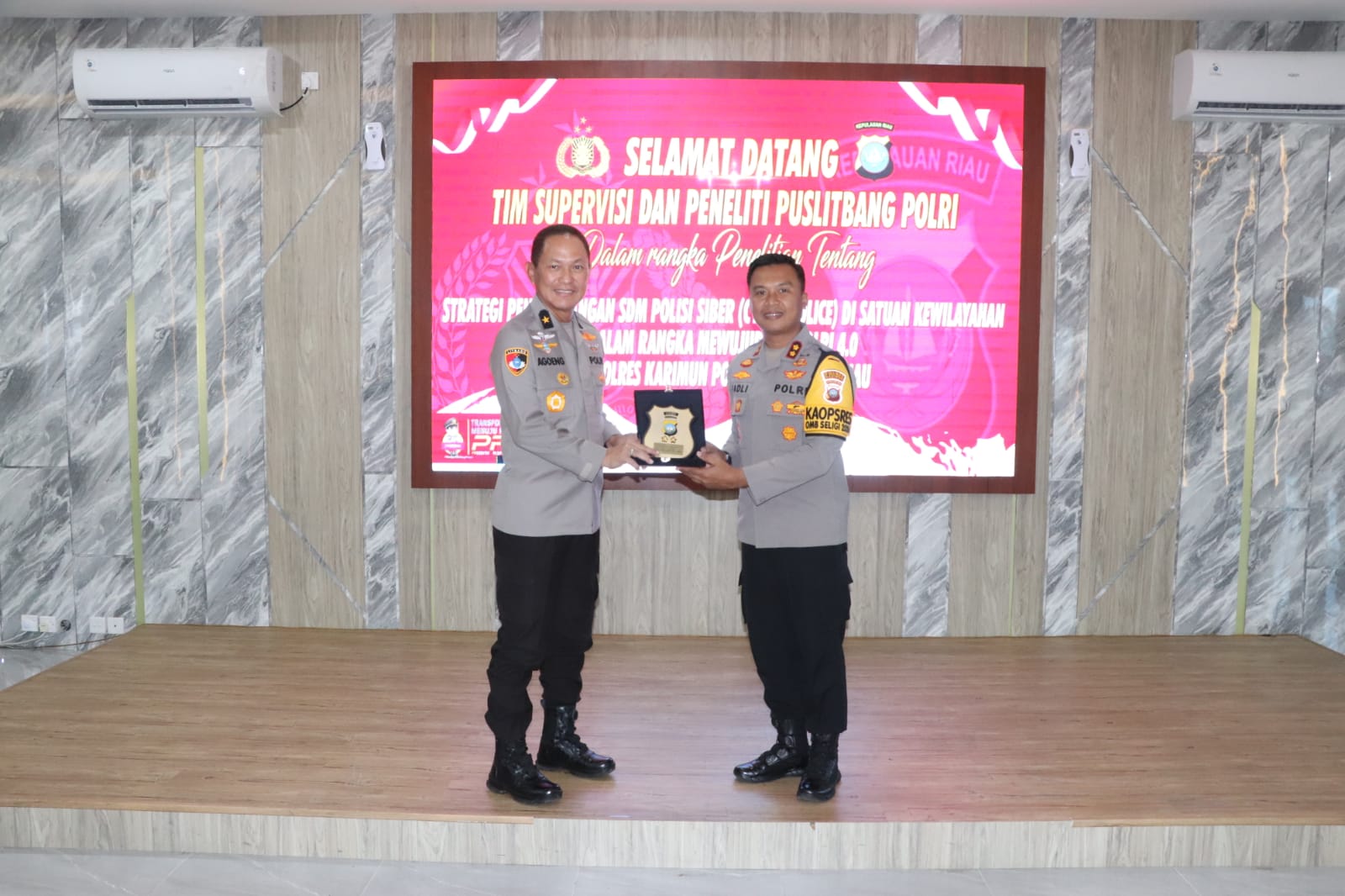 Polres Karimun Terima Kunjungan Tim Puslitbang Polri