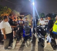 Razia Malam, Polisi Amankan Sepeda Motor Yang Hendak Balap Liar