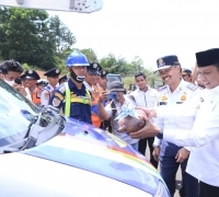 Pj Walikota Launching Mobil Layanan Cepat LPJU dan Bus TMP Gratis Bagi ASN