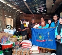 Dewan Eksekutif Mahasiswa (DEMA) STAI AL AZHAR PEKANBARU peduli bencana banjir bandang kabupaten Agam-Sumatera Barat