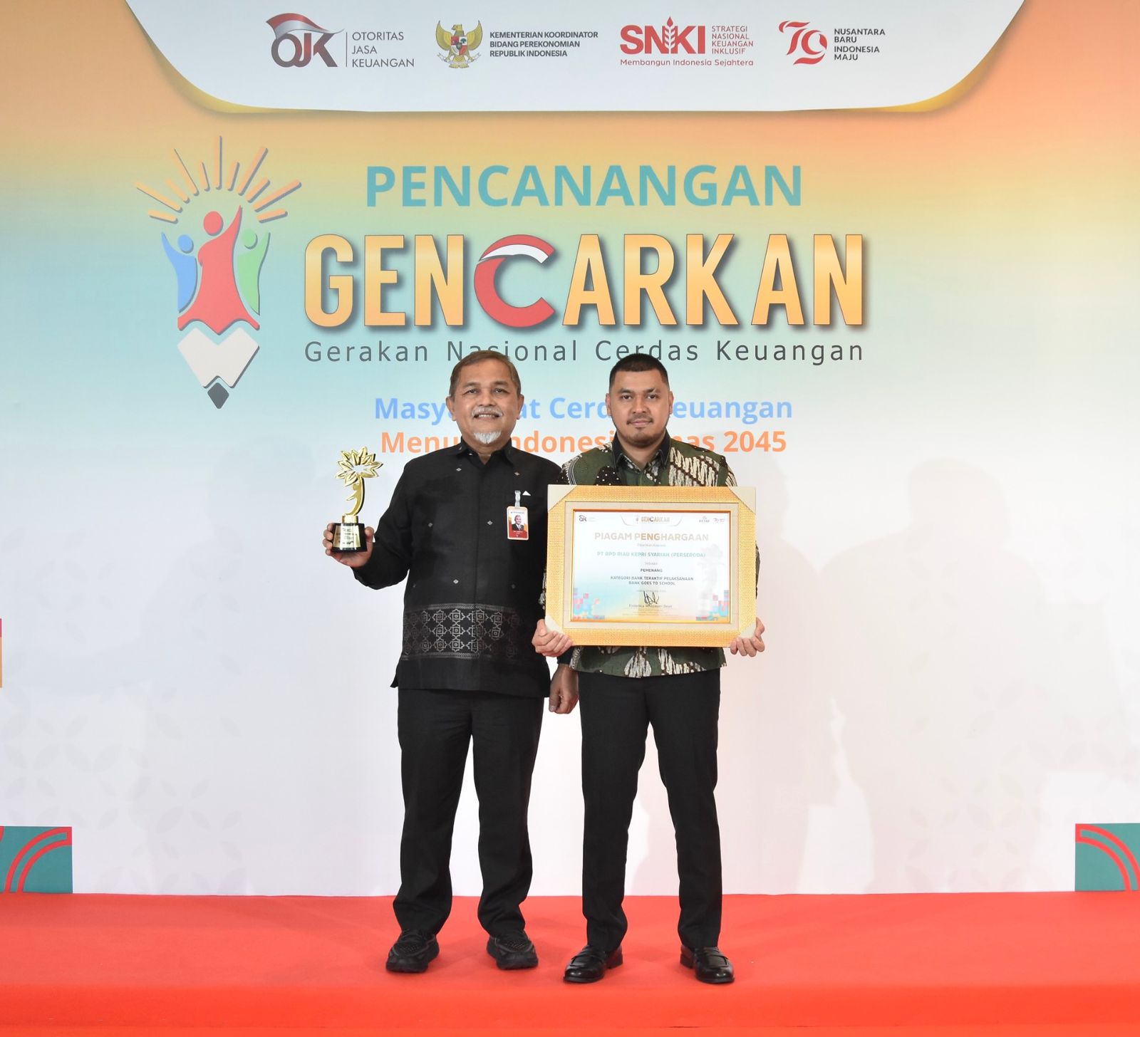 Bukukan 26 Ribu Rekening Pelajar, BRK Syariah Terbaik Nasional KEJAR Award 2024