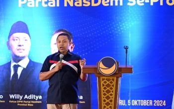 Ketua Nasdem Riau Terkesan dengan Sosok Abdul Wahid, Ini Alasannya