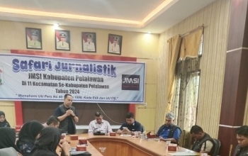 Antusiasme Peserta, Camat Pangkalan Kerinci Sambut Baik Safari Jurnalistik JMSI Pelalawan
