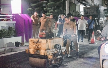 Komitmen Pemerintah Kota Pekanbaru Bangun Infrastruktur, 29 Ruas Jalan Dioverlay Jelang Akhir Tahun