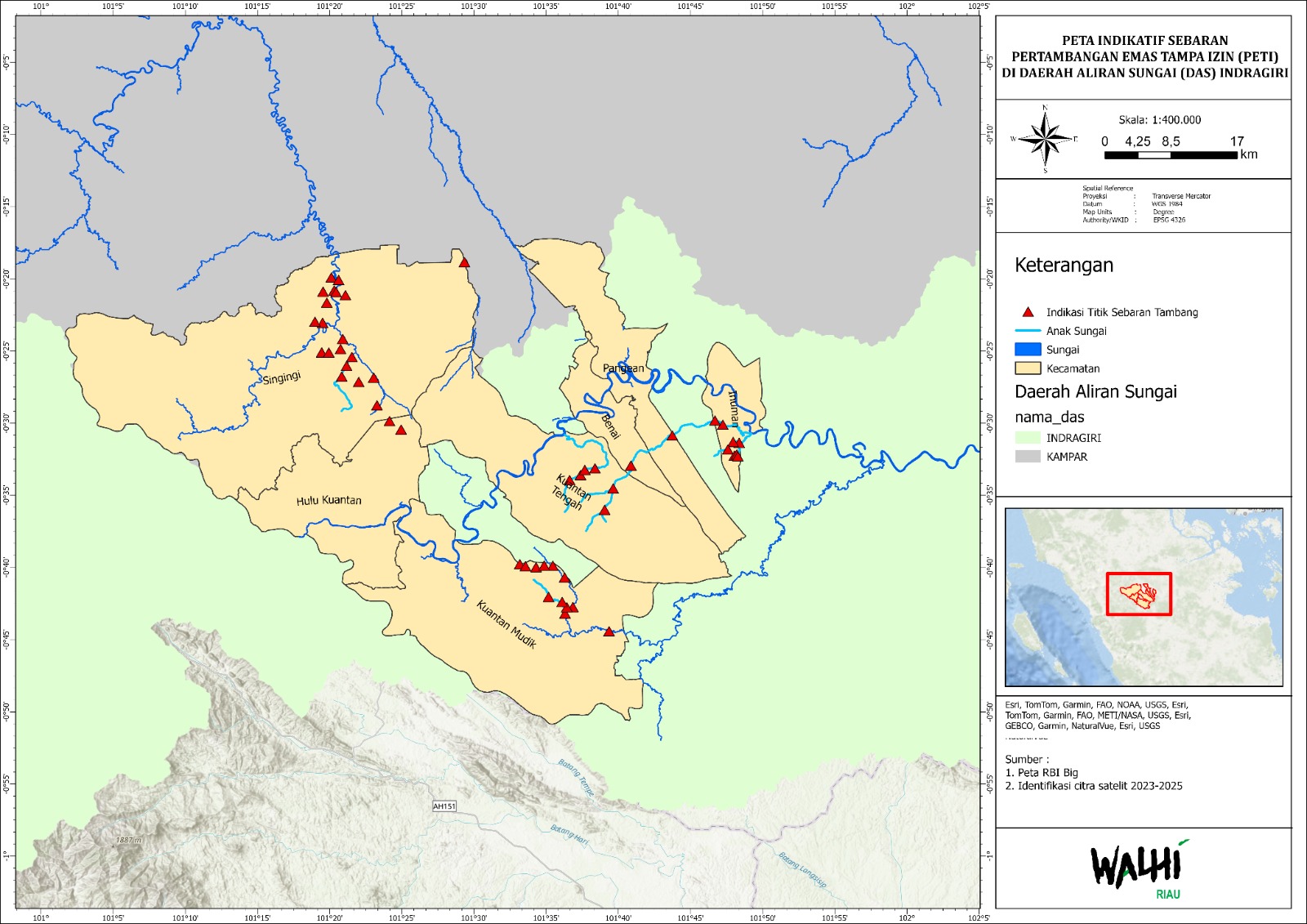 Krisis Ekologis DAS Kuantan Akibat Tambang: Pencemaran Merkuri, Deforestasi, dan Banjir
